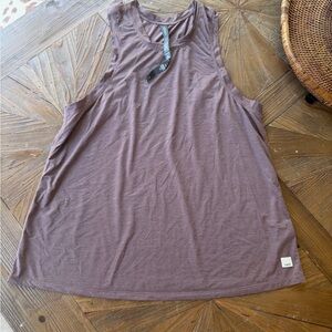 Vuori Mauve Sleeveless Tank Top - Women's Scoop Neck